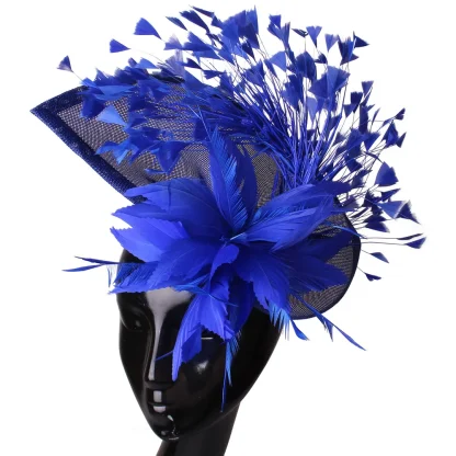 Feathered Headpiece Fascinator - Image 2