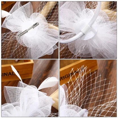 Chic Party Veil Fascinator - Image 7