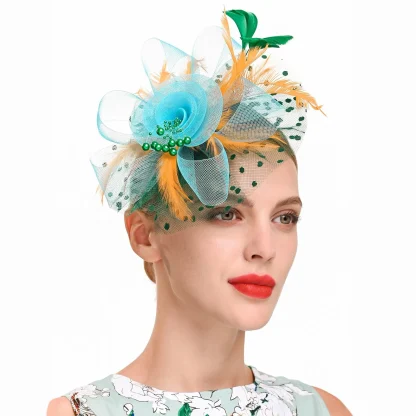 Graceful Mesh Veil Fascinator - Image 4