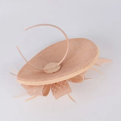 Mesh Feather Headband Fascinator - Image 6
