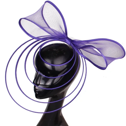 Flower Hair Clip Fascinator - Image 6