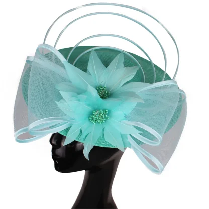 Stylish Big Hat Fascinator - Image 4