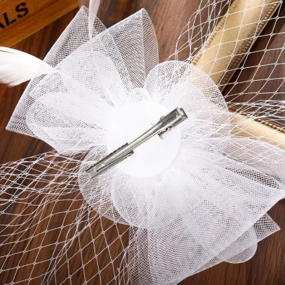 Chic Party Veil Fascinator - Image 4
