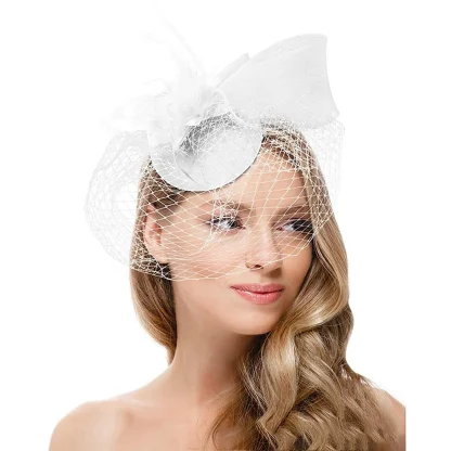 Feathered Cocktail Fascinator - Image 4