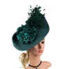 Straw Hat Feather Fascinator