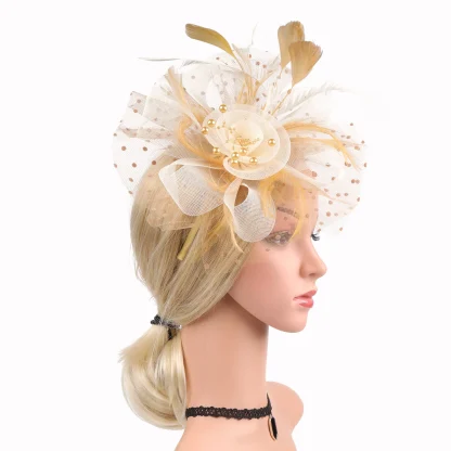 Graceful Mesh Veil Fascinator - Image 5