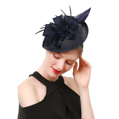 Mesh Flower Fascinator - Image 3