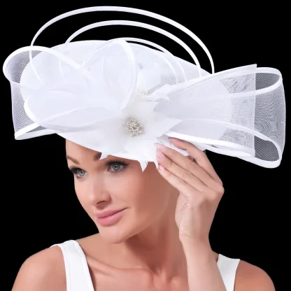 Stylish Big Hat Fascinator - Image 7
