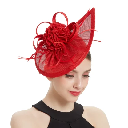 Teardrop Derby Hat Fascinator - Image 3