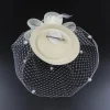 Floral Mesh Clip Fascinator - Image 7